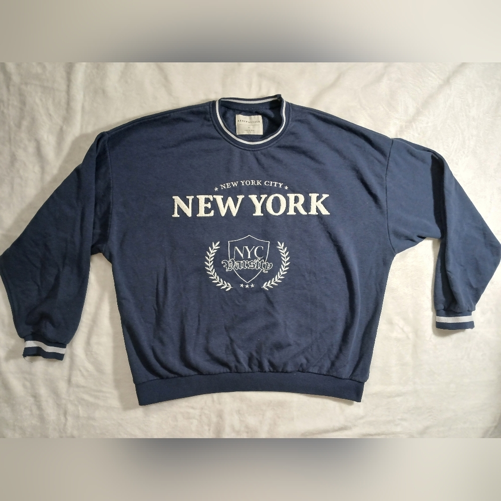 Aeropostale Dark Blue Crewneck Size XL NEW YORK